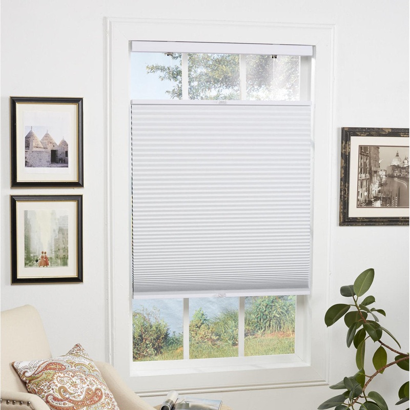 1 inch Cordless Semi-Sheer Light Filtering Top Down Bottom Up Cellular Shade Symple Stuff Blind Size: 32.5″W x 72″L Finish: Gray Cloud