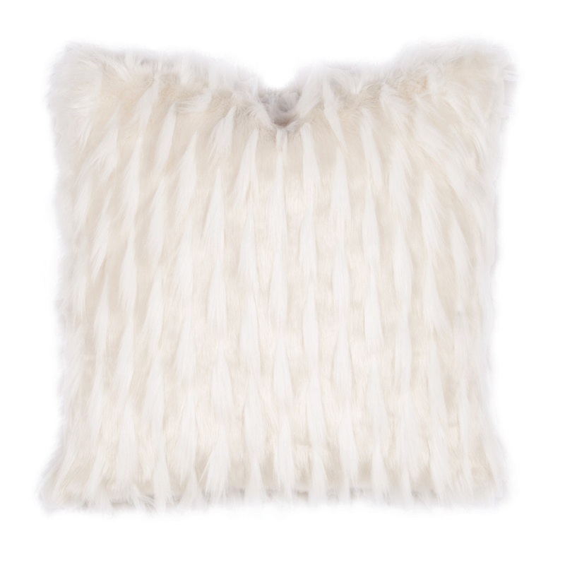 Geode Luxe Square Faux Fur Pillow Cover & Insert Eastern Accents