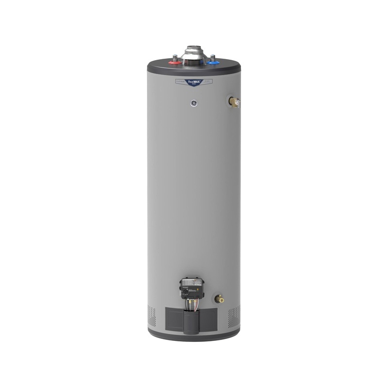 GG40T12BXR GE RealMAX Platinum 40-Gallon Tall Natural Gas Atmospheric Water Heater
