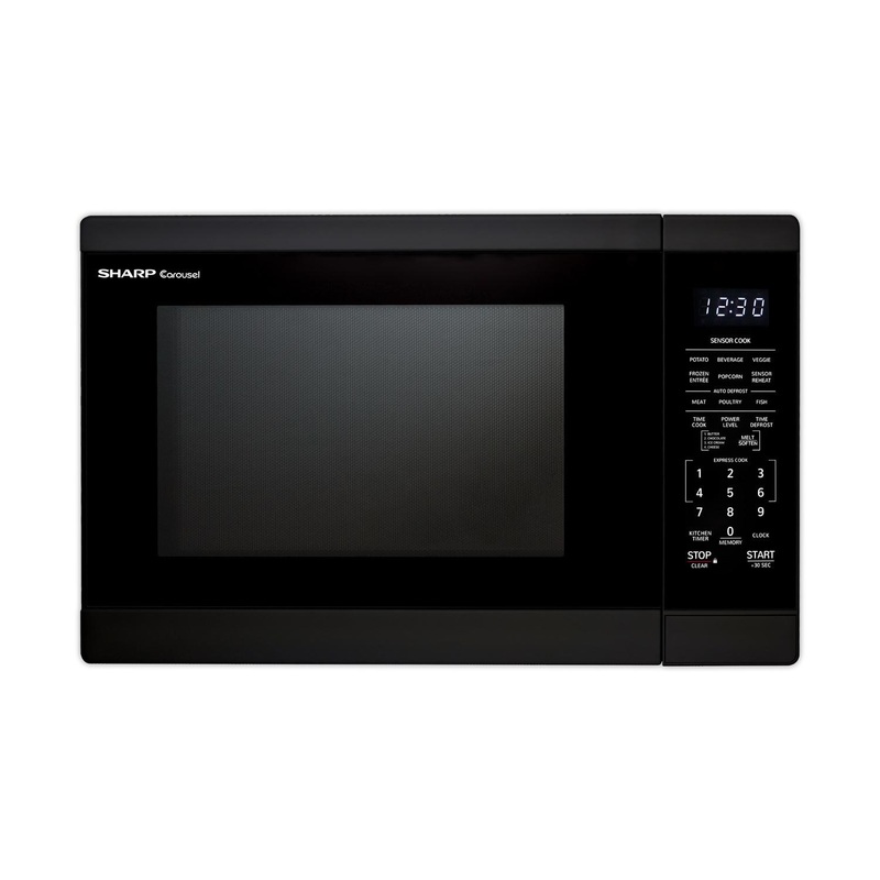 Sharp SMC1461HB 1.4 Cu. Ft. Black Countertop Microwave Oven