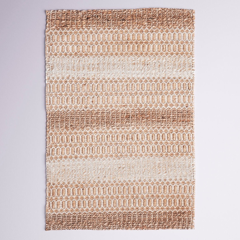 Sorrell Geometric Flatweave Ivory/Natural Area Rug Laurel Foundry Modern Farmhouse Rug Size: Rectangle 5′ x 8′