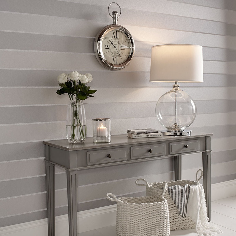 Baroque Bead Stripe Wallpaper