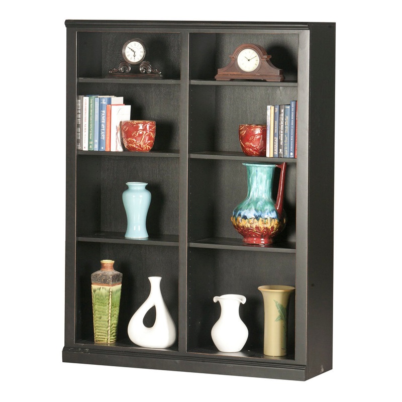Coastal Double Wide Standard Bookcase Eagle Furniture Manufacturing Size: 60″ H x 45″ W x 13.75″ D Finish: Havana Gold, Door Type: Wood