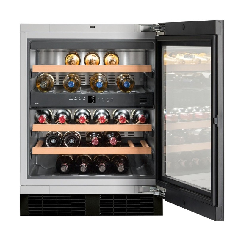 Liebherr WUGB3400 Undercounter Wine Cabinet, 24″, Lock, 2 Zone, Reversible Door