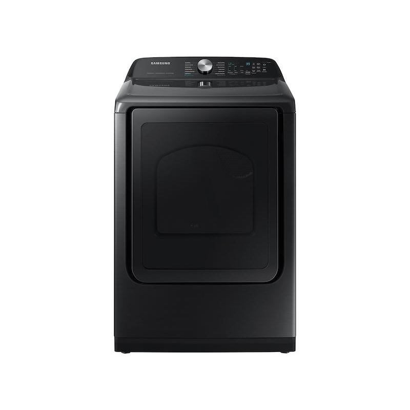 Samsung 7.4 cu. ft. Smart Electric Dryer with Steam Sanitize  in Brushed Black