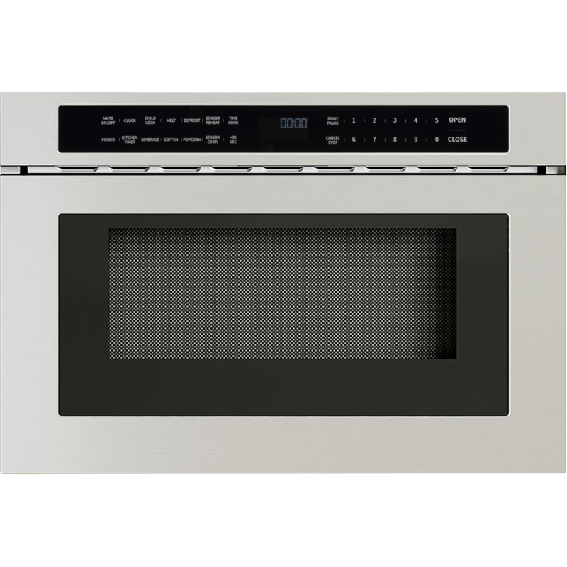 Zephyr MWD2401AS Microwave Drawer, 24in, Built-In, SS, 1.2 cu. ft.