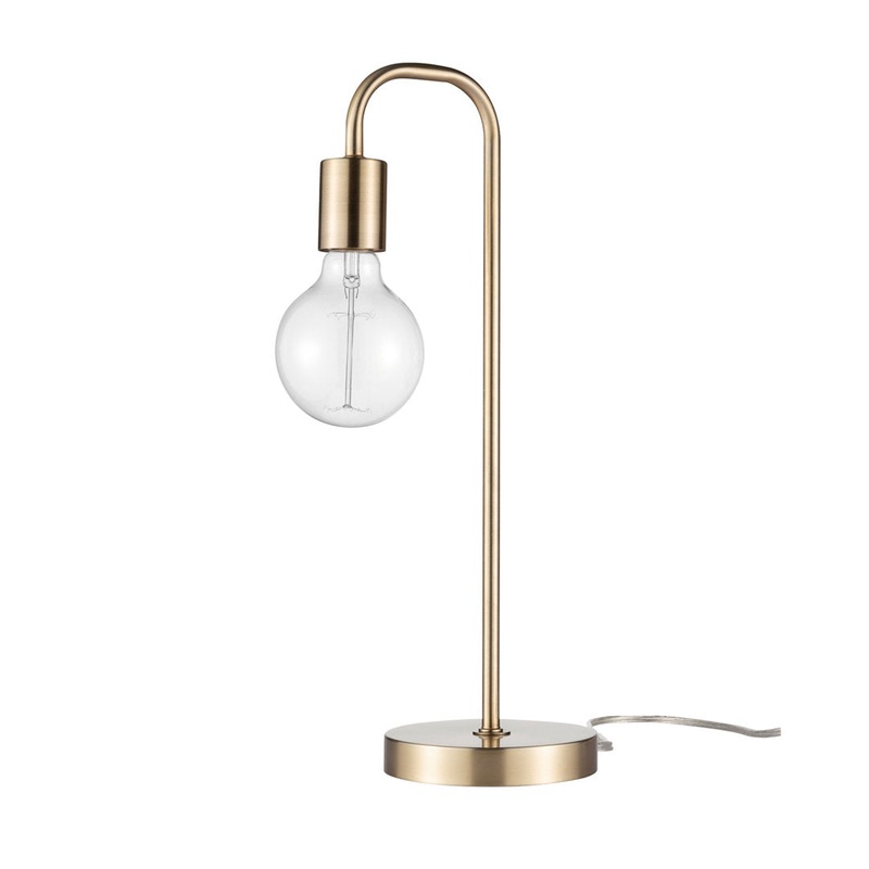Kazutaka 18″ Arched Lamp 17 Stories Base Color: Matte Brass
