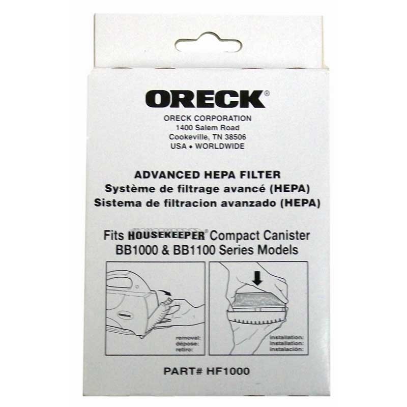 Oreck Buster B HF1000 HEPA Filter