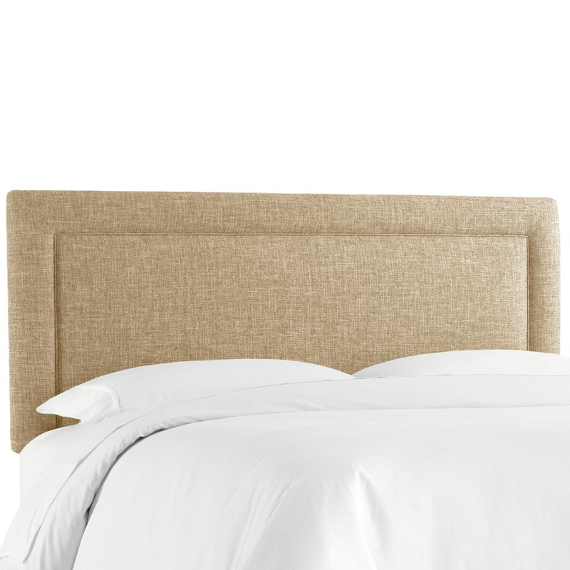 Rowberrow Upholstered Panel Headboard Mercury Row Size: Full Upholstery: Zuma Natural Textured Linen