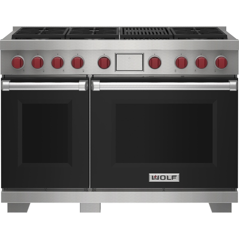 Wolf DF48650CBKP 48″ Dual Fuel Range – 6 Burners And Infrared Charbroiler