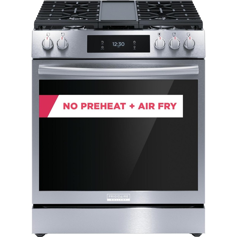 Frigidaire GCFG3060BF 30″ Front Control Gas Range with Total Convection