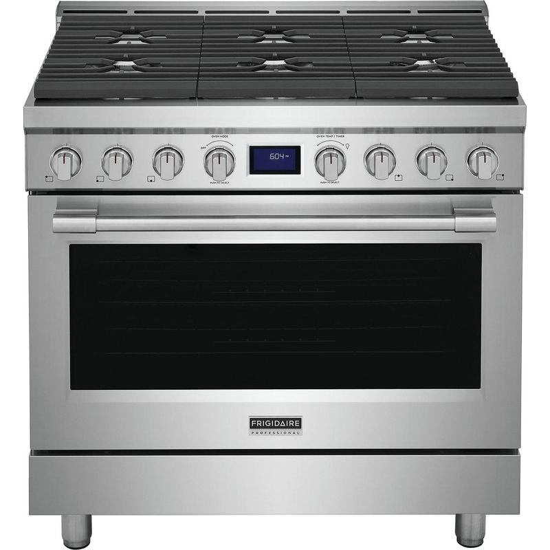 Frigidaire PCFG3670AF Frigidaire Professional 36″ Front Control Freestanding Gas Range