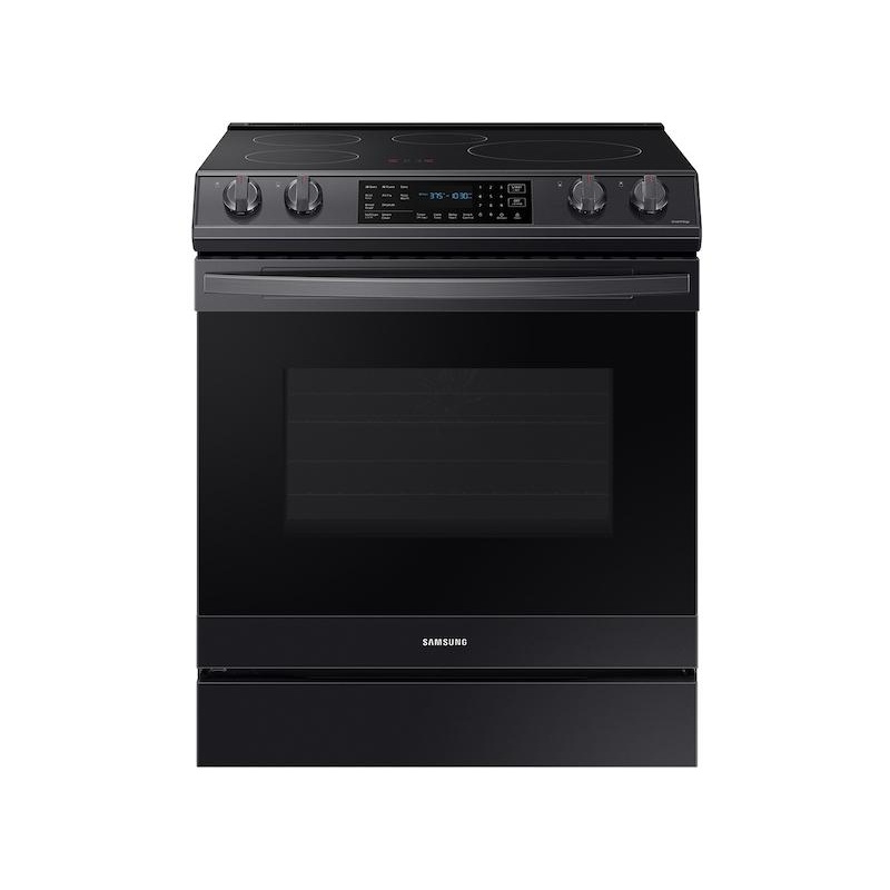 Samsung NE63B8611SG 6.3 Cu. Ft. Smart Instant Heat Induction Slide-In Range With Air Fry & Convection+ In Black Stainless Steel