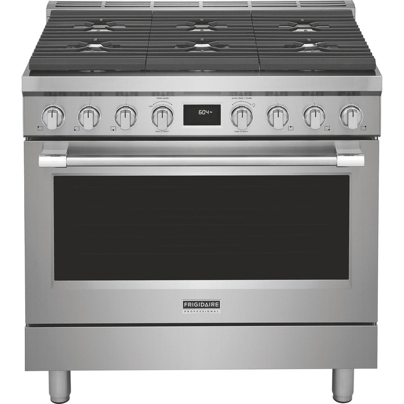 Frigidaire PCFD3670AF Frigidaire Professional 36″ Dual-Fuel Freestanding Range