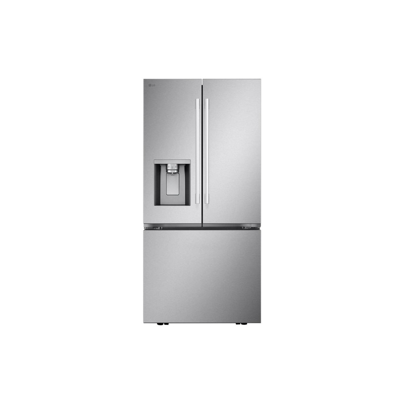Lg LF25H6330S 25 cu. ft. 3-Door French Door Refrigerator with Hybrid Handle Design and External Ice and Water Dispenser