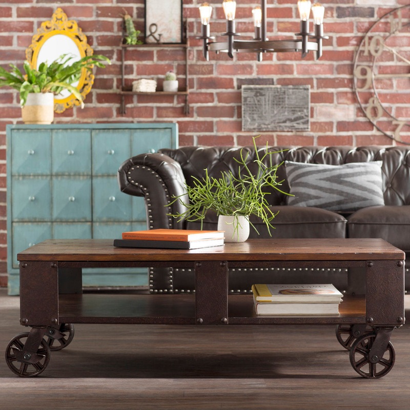 Schlenker Wheel Coffee Table Trent Austin Design