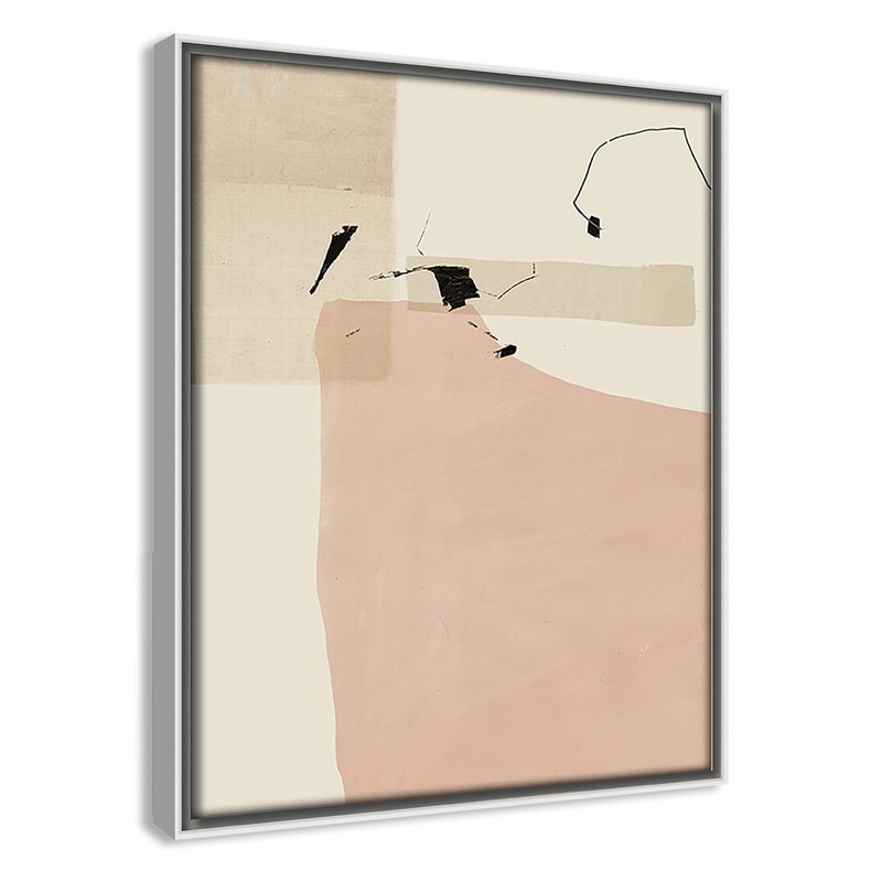 Soft Tempo – Floater Frame Painting on Canvas Joss & Main Frame Color: White Framed Size: 11.5″ H x 9.5″ W
