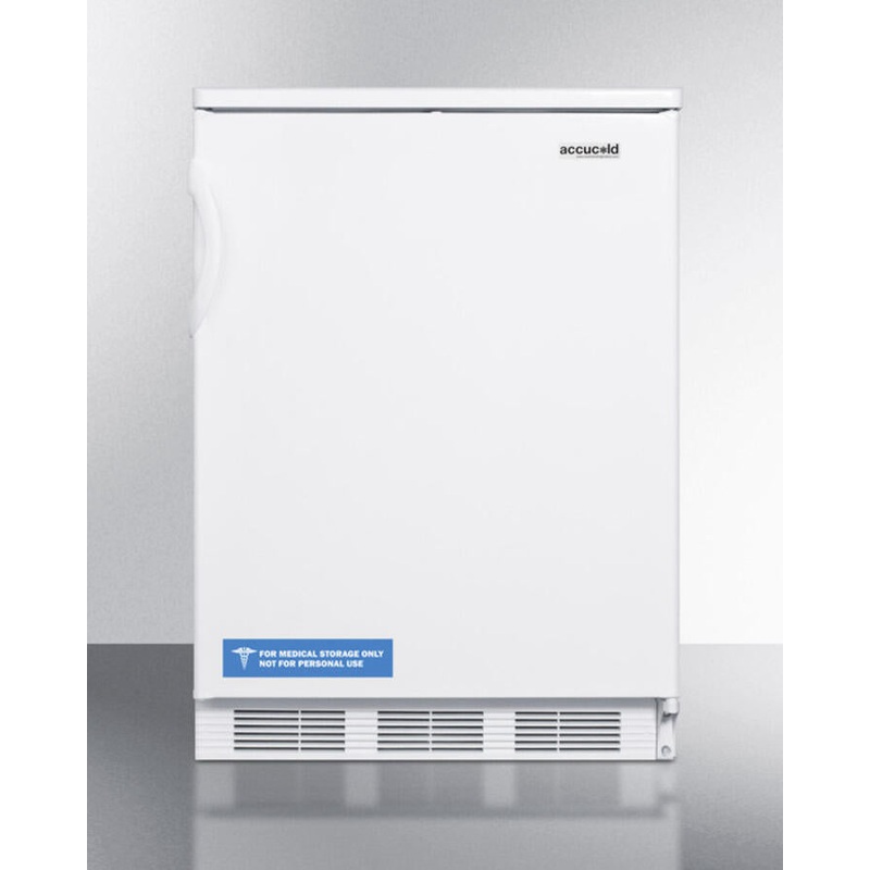 Summit FF6BI Built-In Undercounter All-Refrigerator For General Purpose Use, With Automatic Defrost Operation And White Exterior