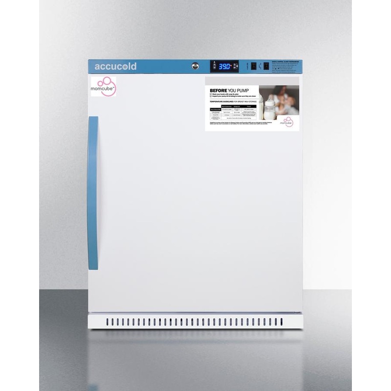 Summit MLRS62BIADAMCLK 6 Cu.Ft. Momcube Breast Milk Refrigerator, Ada Height