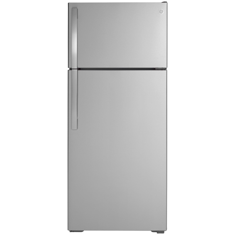 GIE18GSNRSS GE ENERGY STAR 17.5 Cu. Ft. Top-Freezer Refrigerator