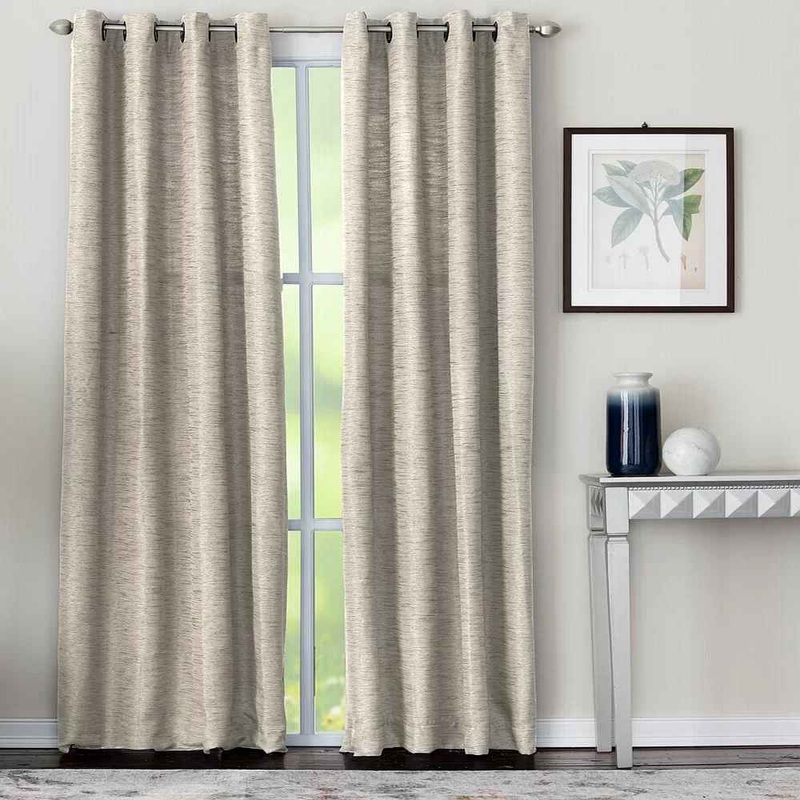 Koopman Solid Room Darkening Grommet Single Curtain Panel-95″