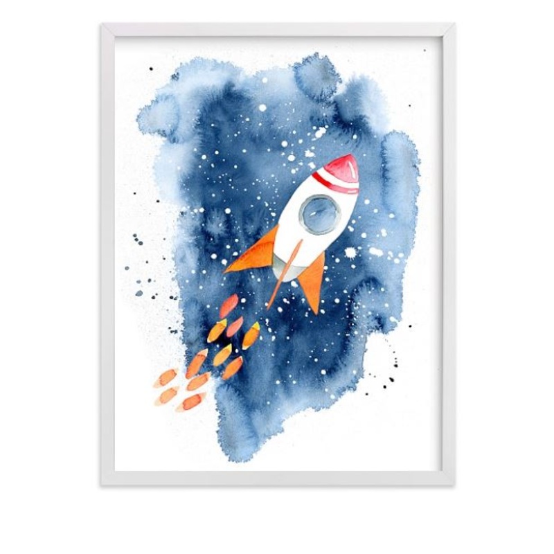 Minted Space Adventure Wall Art by Katrina Pete With Frame 18″x24″
