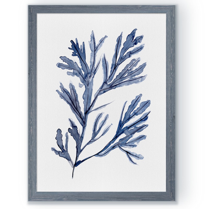 Seaweed Under Water I’ by Paul Cezanne – Picture Frame Painting Print Highland Dunes Mat Color: No Mat Size: 30″ H x 22″ W x 1.25″ D Format: Gray Canvas Framed