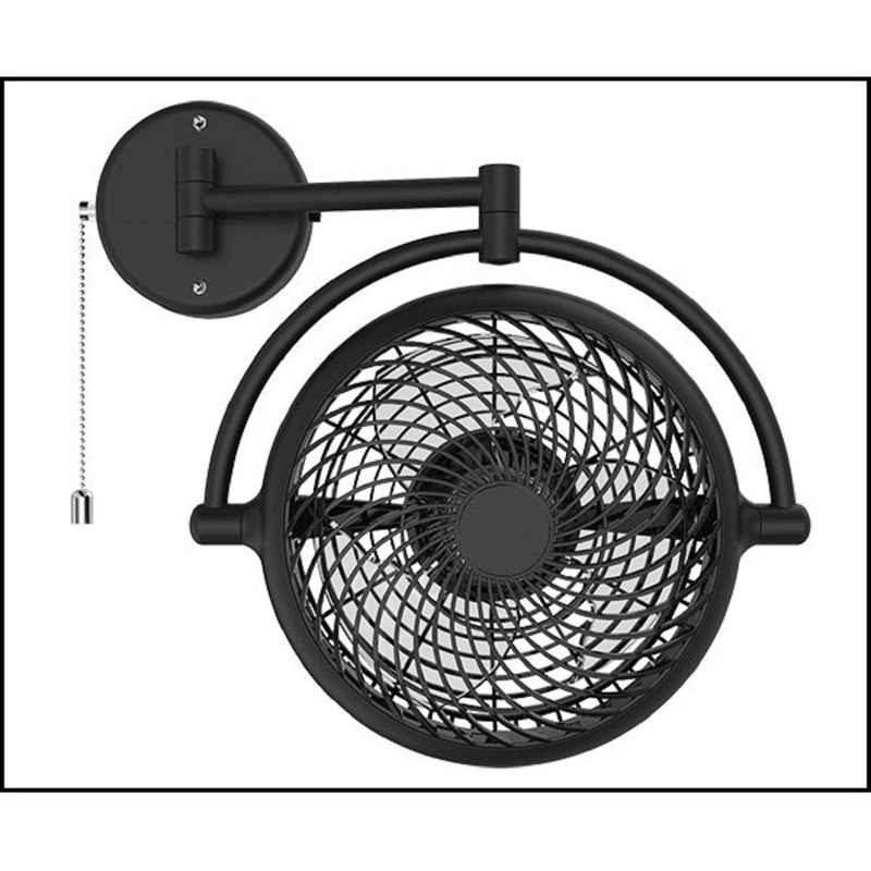 Vento 14.3″ Wall Mounted Fan Vento Finish: Black