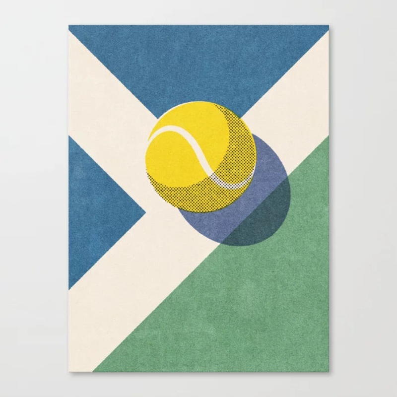 BALLS  Tennis Hard Court Canvas Print
