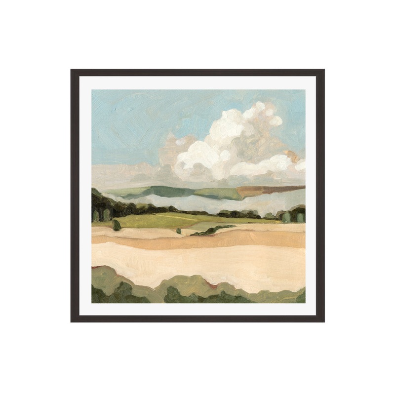 Cumulus Landscape II by Emma Scarvey – Picture Frame Painting Sand & Stable Frame Color: Espresso Size: 20″H x 30″W