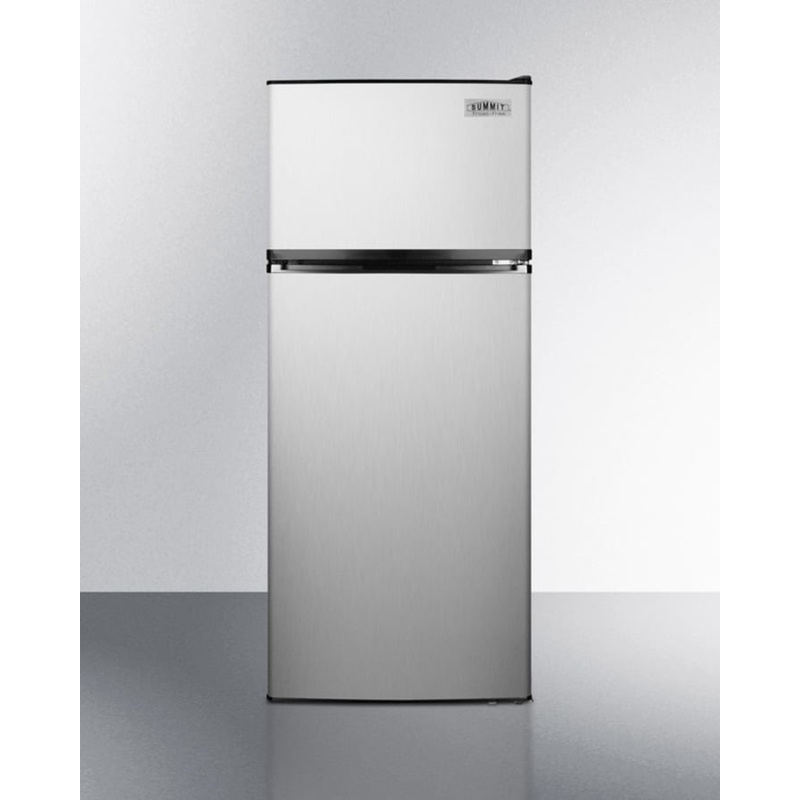 Summit FF1159SSIM 24″ Wide Top Mount Refrigerator-Freezer With Icemaker