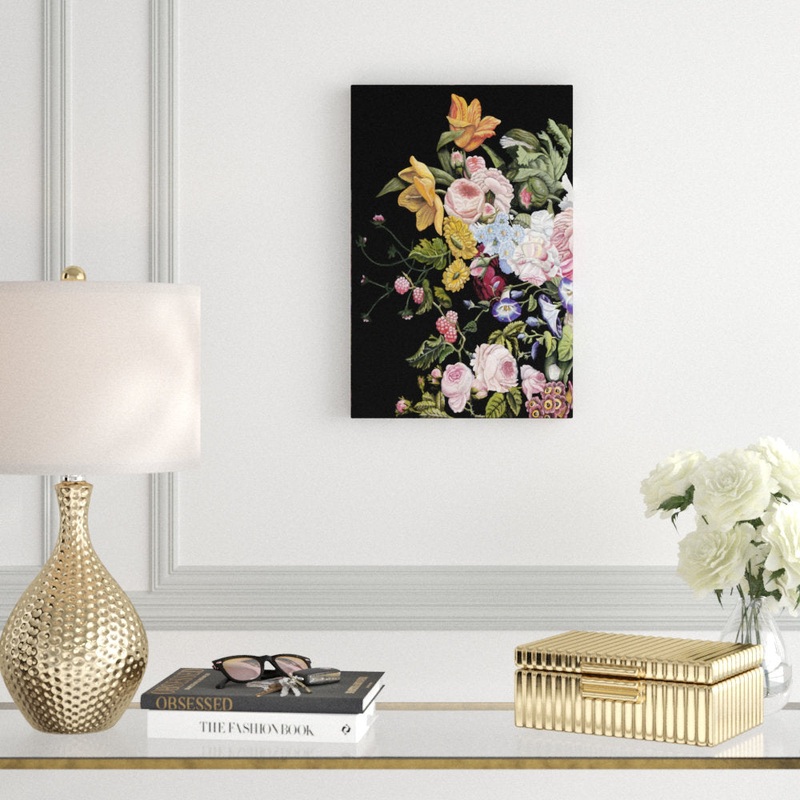 Baroque Diptych I by Naomi McCavitt – Wrapped Canvas Painting Winston Porter Size: 18″ H x 12″ W