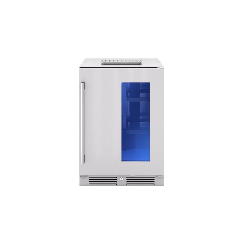 PRKB24C01AG Presrv Kegerator & Beverage Cooler, 24in Under Cabinet, SS+Glass, Reverse Door, 1 Zone