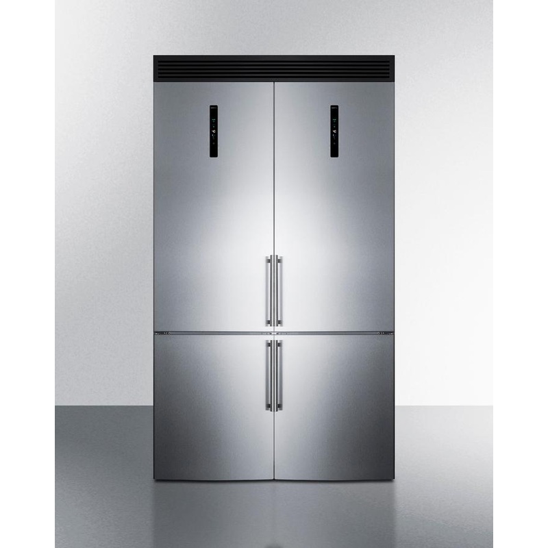Summit FFBF181ES2KIT48 48″ Wide Bottom Freezer Refrigerator Set