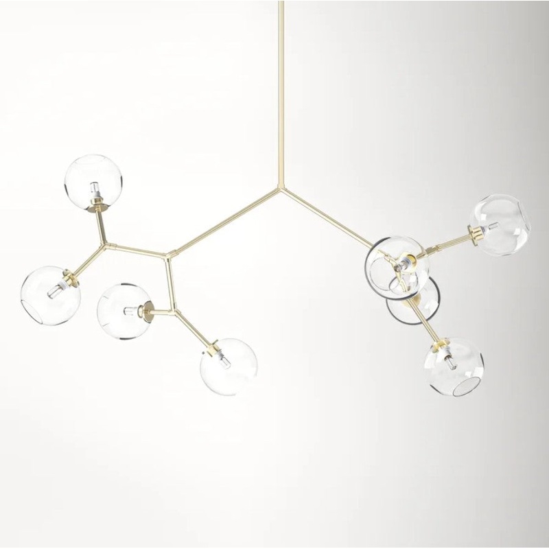 Vera 8 Light Dimmable Modern Linear Chandelier