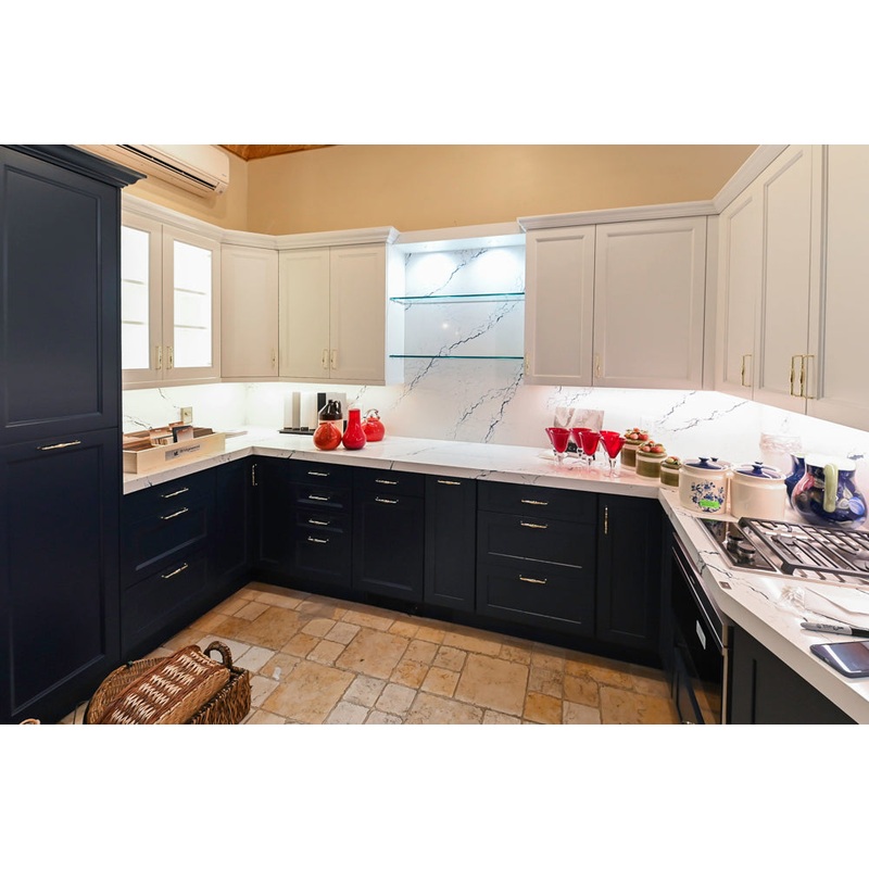 Wood-Mode “PLUS” Traditional Navy & White Kitchen