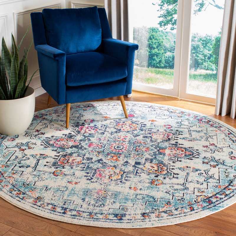 Felty Oriental Area Rug Langley Street Rug Size: Round 6’7″