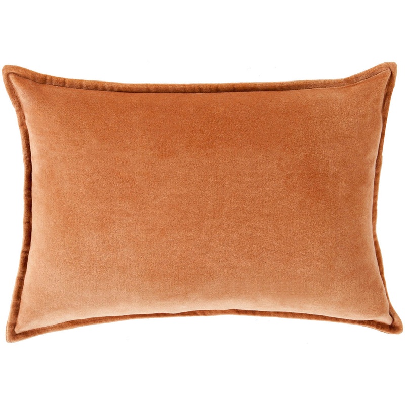 Montague 100% Cotton Lumbar Rectangular Pillow RE/FINE Color: Burnt Orange Size: 13″ x 19″