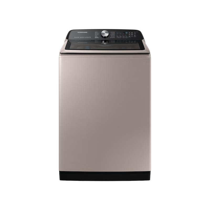 Samsung WA51A5505AC 5.1 cu. ft. Smart Top Load Washer with ActiveWave Agitator and Super Speed Wash in Champagne