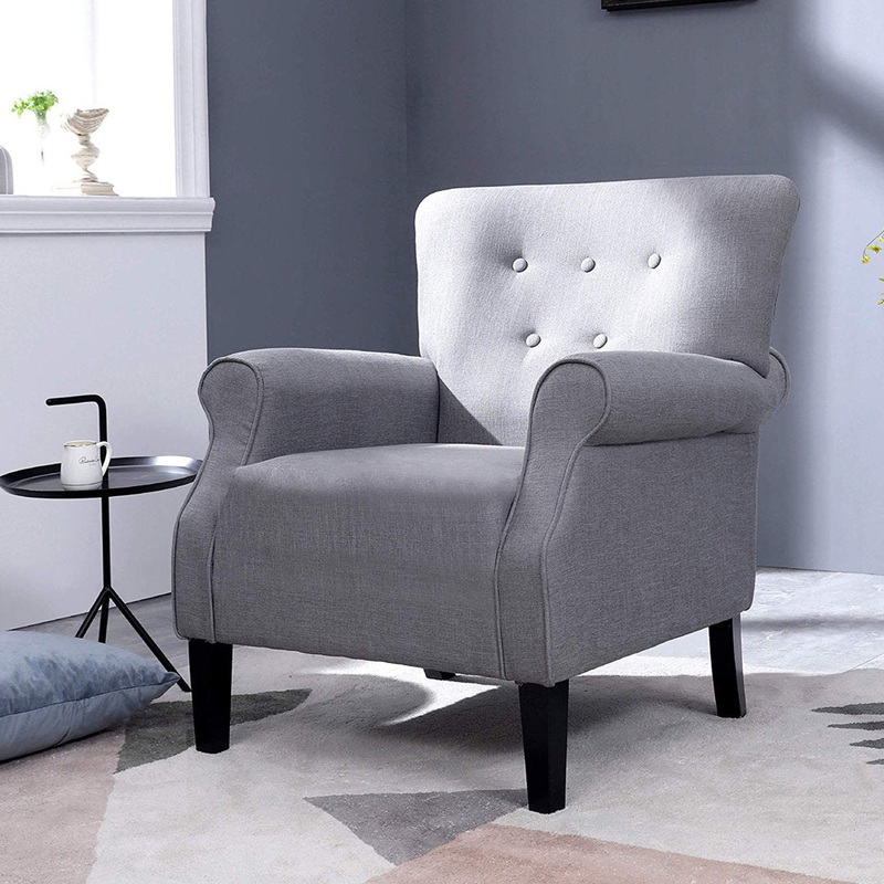 Bournemouth 31.1″ Wide Polyester Armchair Red Barrel Studio Fabric: Gray Polyester Blend