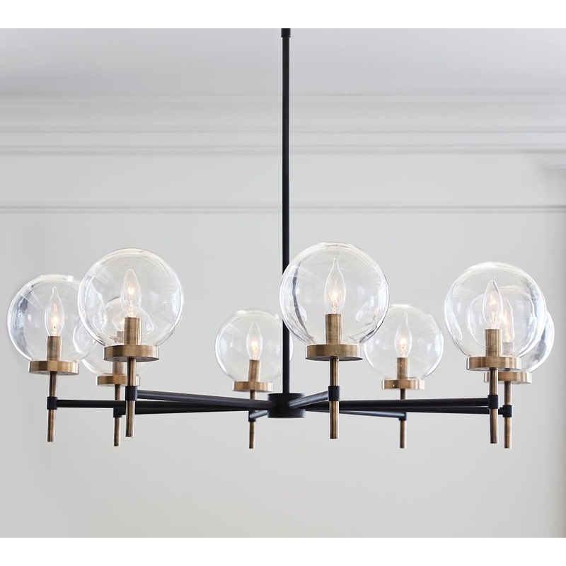 Camryn Glass Globe Round Chandelier