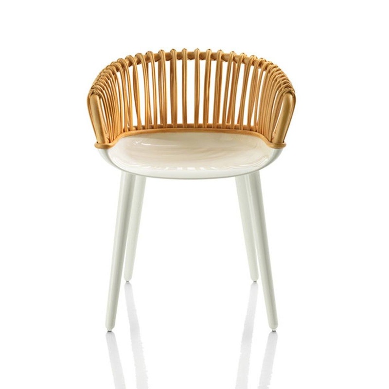 Cyborg Club Armchair With Wicker Back