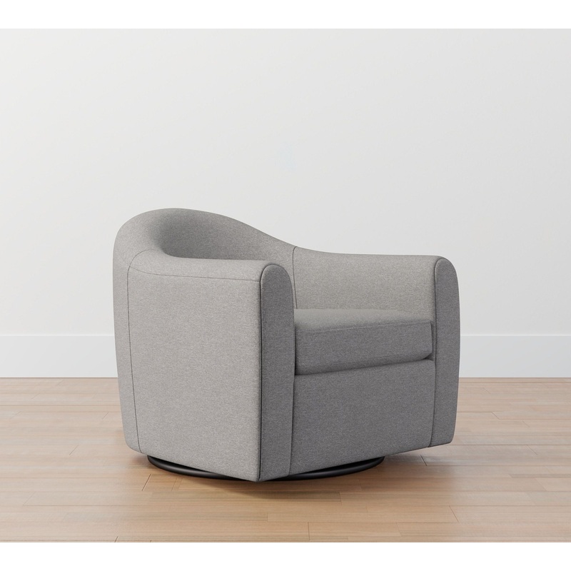 Gideon Upholstered Swivel Armchair