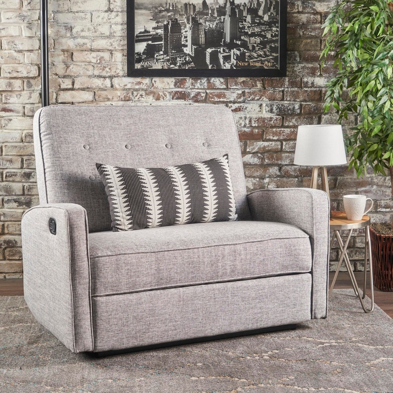 Lieb 47″ Wide Manual Standard Recliner Ivy Bronx Fabric: Light Gray Polyester