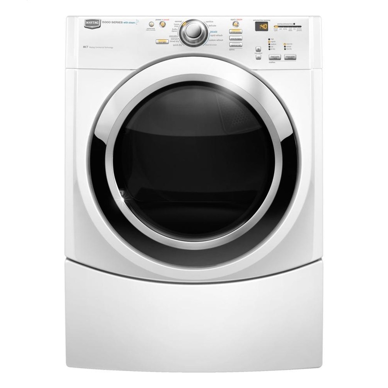 Maytag MEDE500VW Performance Series Electric Dryer with Steam-Enhanced Cycle