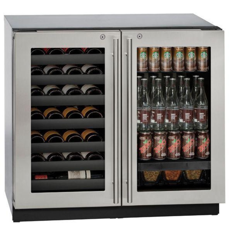 U-Line U3036BVWCS13B 3036bvwc 36″ Beverage Center With Stainless Frame Finish and Lock (115 V/60 Hz)