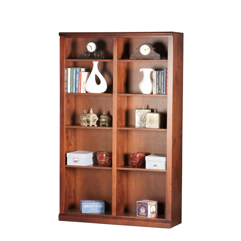 Coastal Double Wide Standard Bookcase Eagle Furniture Manufacturing Size: 72″ H x 45″ W x 13.75″ D Finish: Soft White, Door Type: None