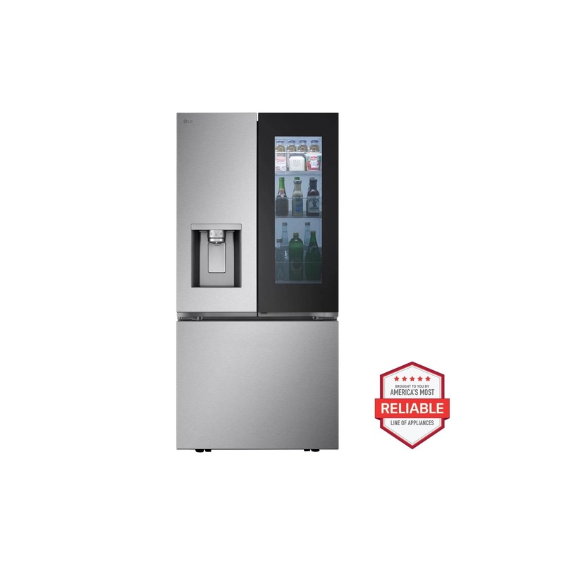 Lg LF25S6560S 25 Cu. Ft. Smart Standard-Depth Max French Door Refrigerator With Instaview Door-In-Door And Craft Ice