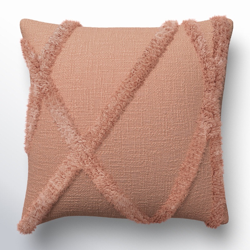 Tracey Square Cotton Pillow Cover & Insert AllModern Color: Mustard Size: 18″H x 18″W Shape: Square