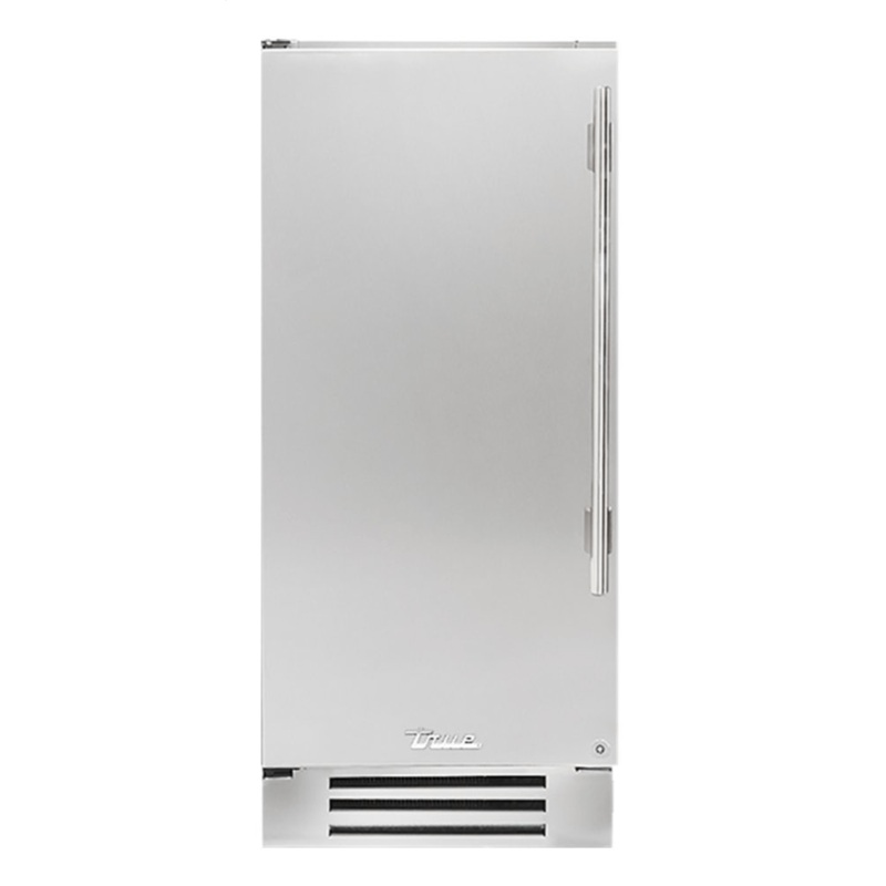 True Residential TUR15LSSC 15 Inch Solid Stainless Door Left Hinge Undercounter Refrigerator